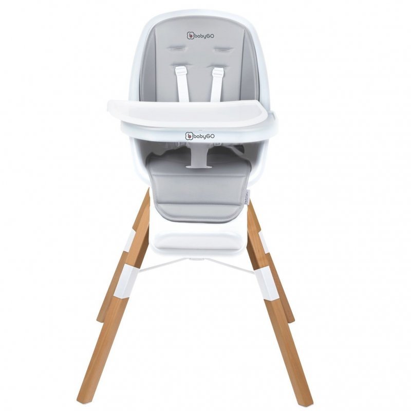 BABYGO Jedálenská stolička CAROU 360° White