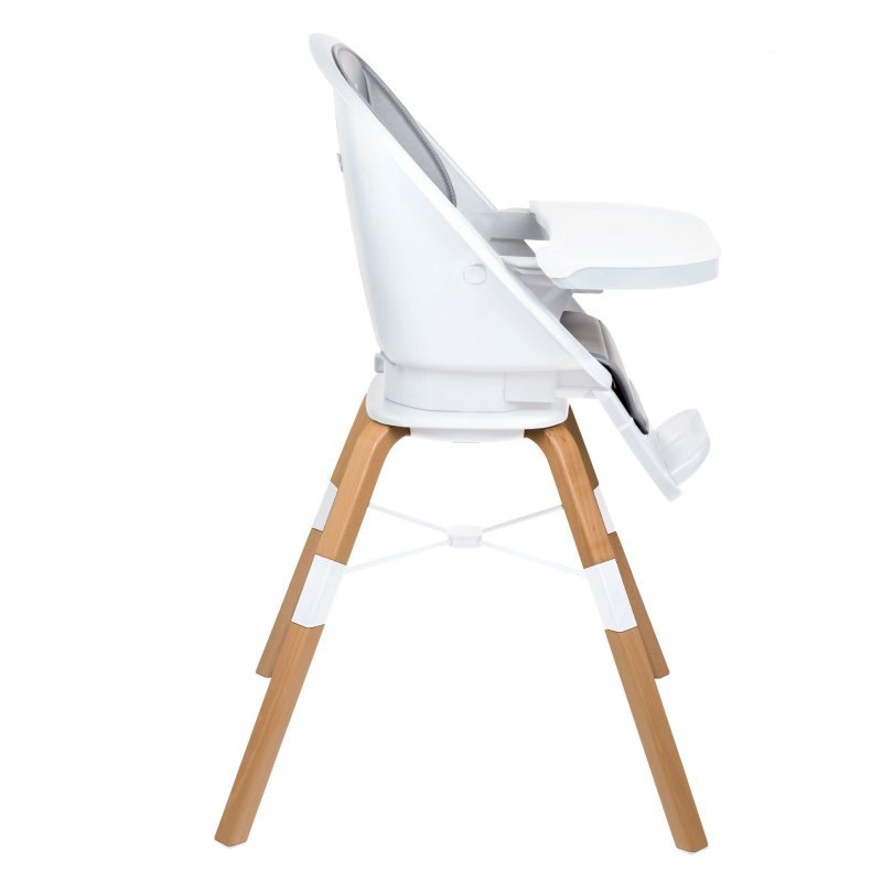 BABYGO Jedálenská stolička CAROU 360° White