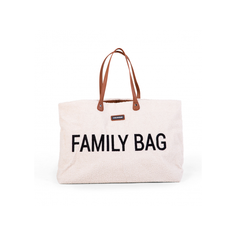 Childhome Cestovná taška Family Bag Teddy Off White