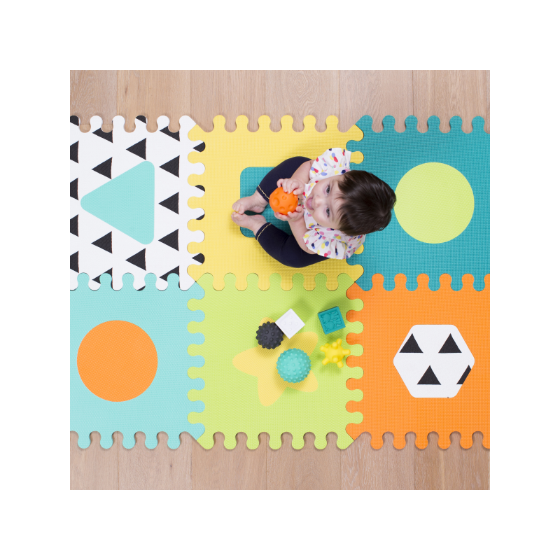 Infantino Penové puzzle veselé tvary