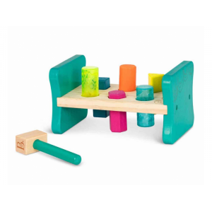 B-Toys Zatĺkačka drevená Pound & Play