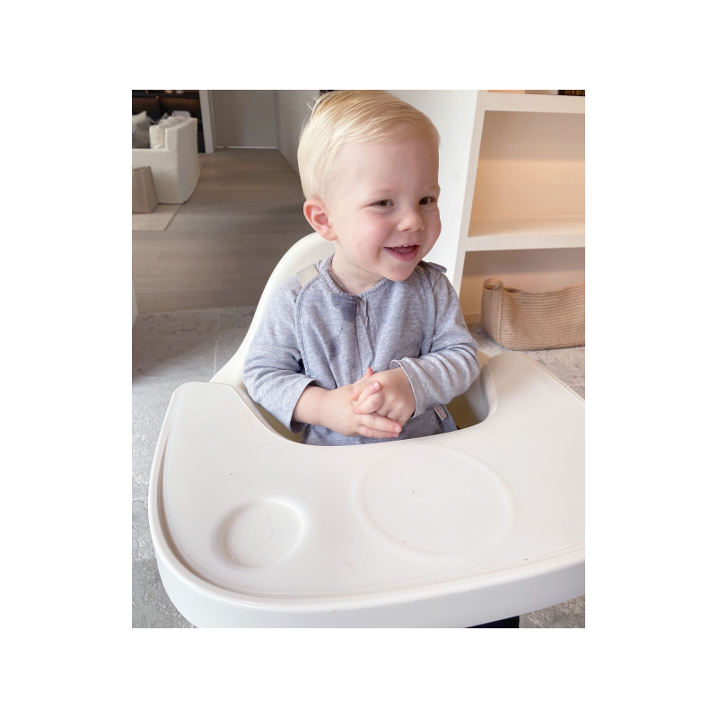 Childhome Pult k stoličke Evola ABS White + silikónové prestieranie