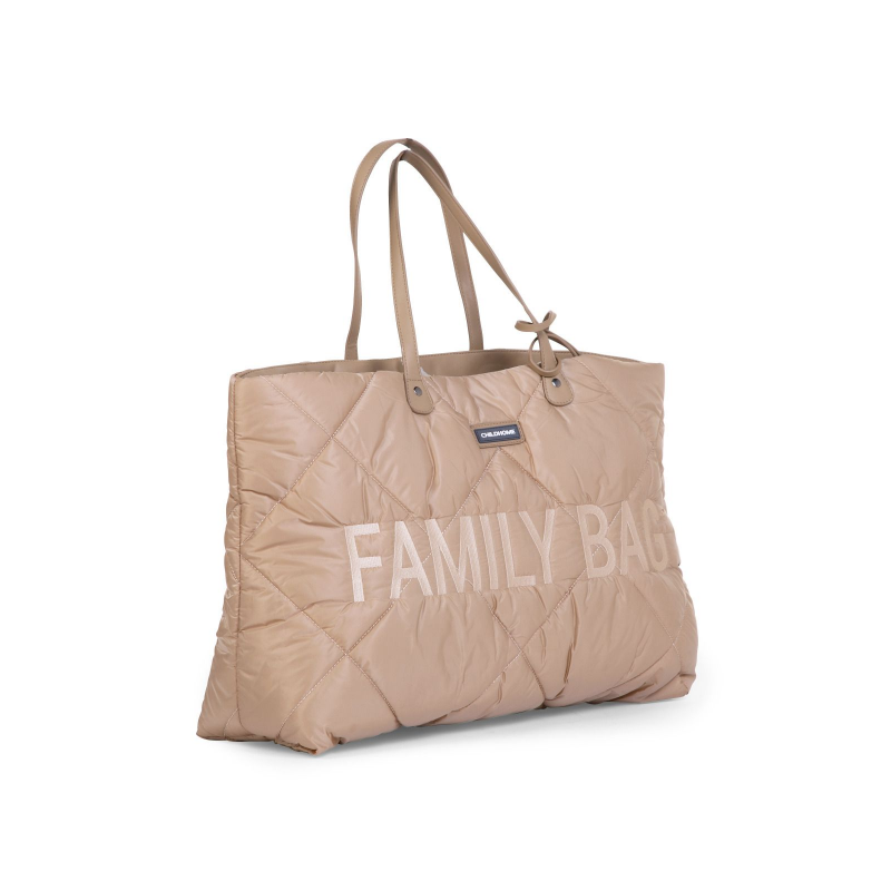 Childhome Cestovná taška Family Bag Puffered Beige