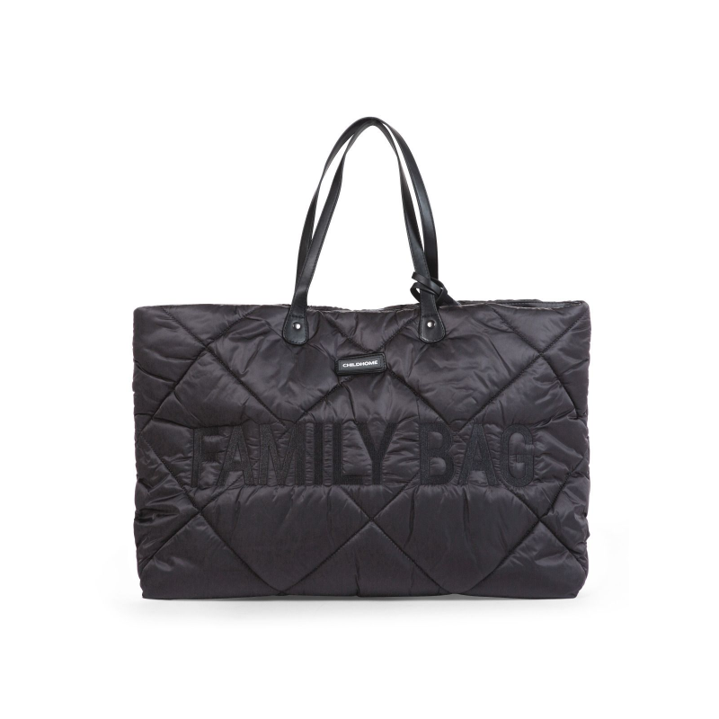 Childhome Cestovná taška Family Bag Puffered Black