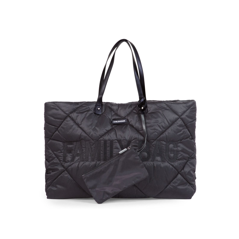 Childhome Cestovná taška Family Bag Puffered Black