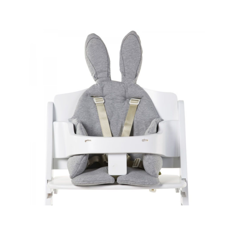 Childhome Sedacia podložka do detskej stoličky Rabbit Jersey Grey