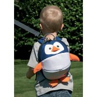 CLIPPASAFE Detský batoh s odnímatelným vodítkom, Penguin