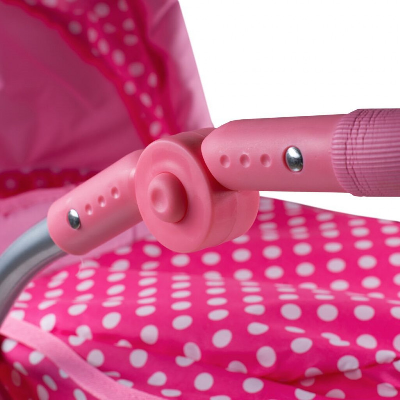 PLAYTO Multifunkčný kočík pre bábiky Jasmínka svetlo ružový