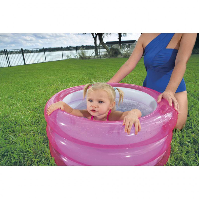 BESTWAY Detský nafukovací bazén Mini růžový