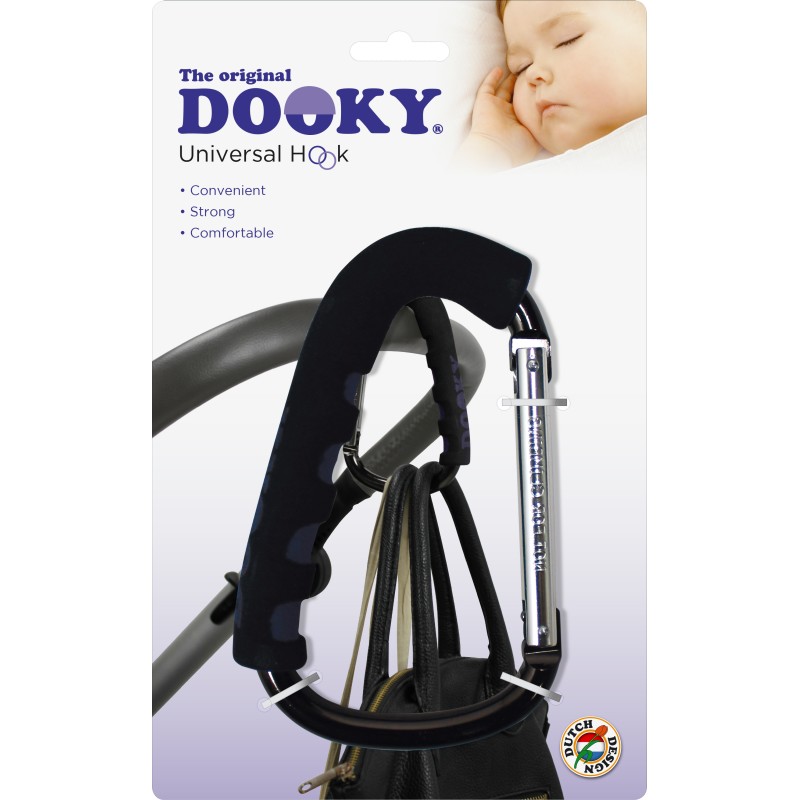 Dooky Universal Hook Light Grey Crowns