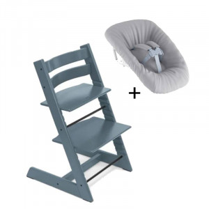 Stokke stolička Tripp Trapp Classic Collection Fjord Blue + Newborn set