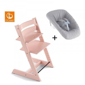 Stokke stolička Tripp Trapp Classic Collection Serene Pink + Newborn set