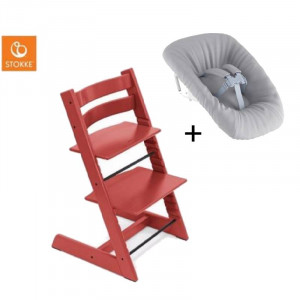 Stokke stolička Tripp Trapp Classic Collection Warm Red + Newborn set