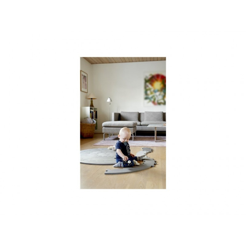 Baby Dan Guľatá hracia podložka puzzle/ dráha Grey 110cm