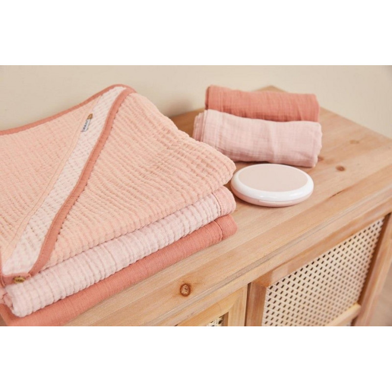 Bébé-Jou Mušelínová plienka Pure Cotton Pink 100x100cm