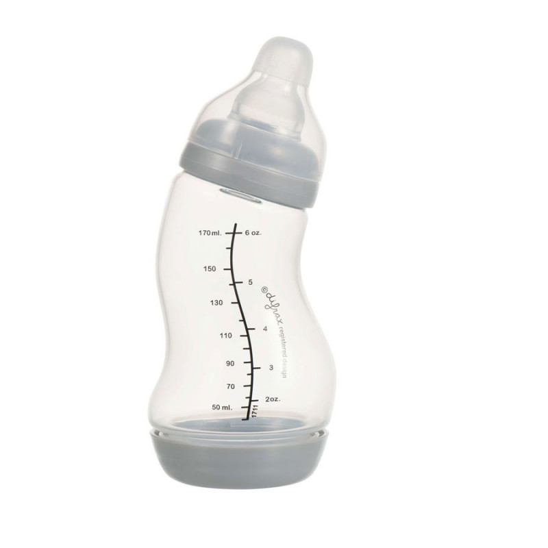 Dojčenská S-fľaška Difrax antikoliková strieborná 170 ml