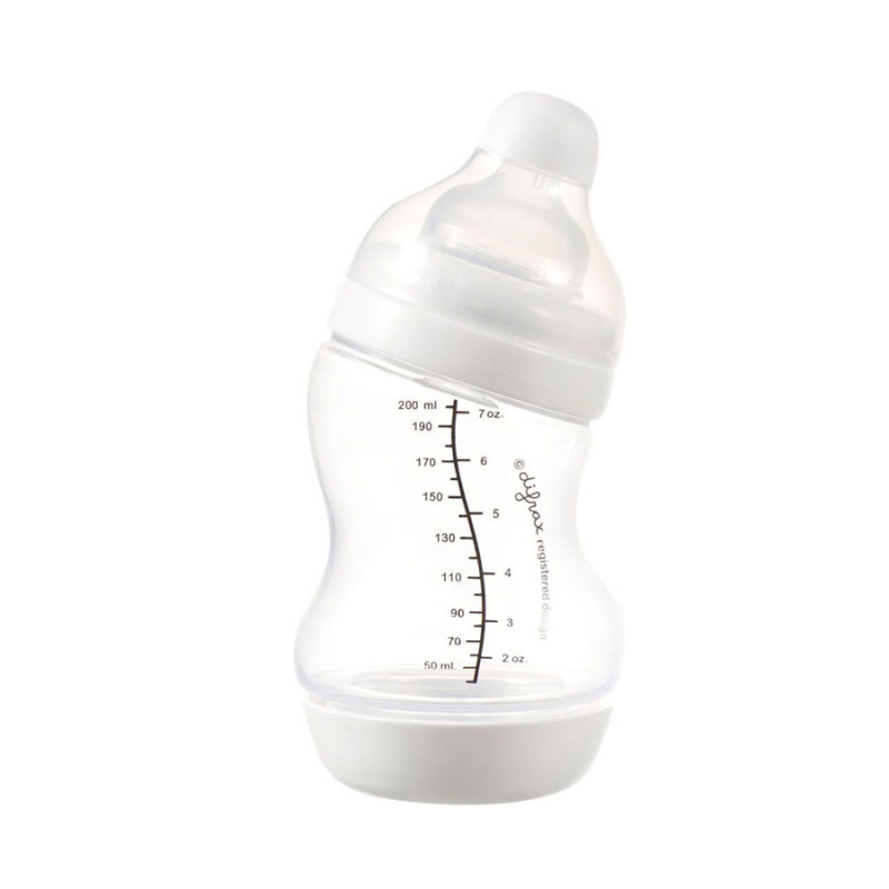 Dojčenská S-fľaška Difrax antikoliková široká biela 200 ml
