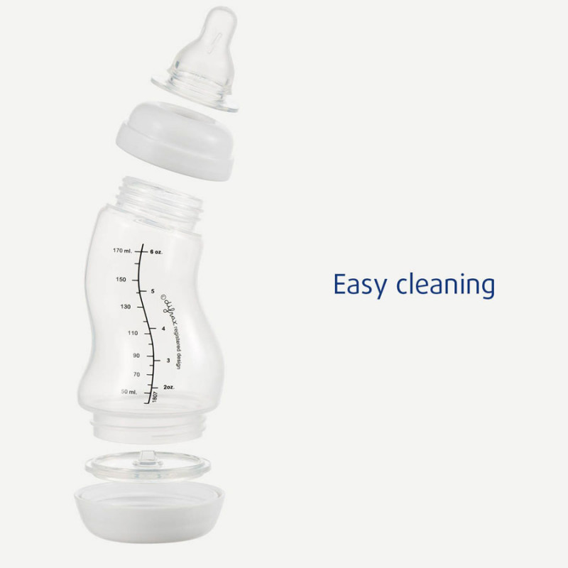 Nastaviteľná dojčenská S-fľaša Difrax 1-2-3 Natural 250 ml