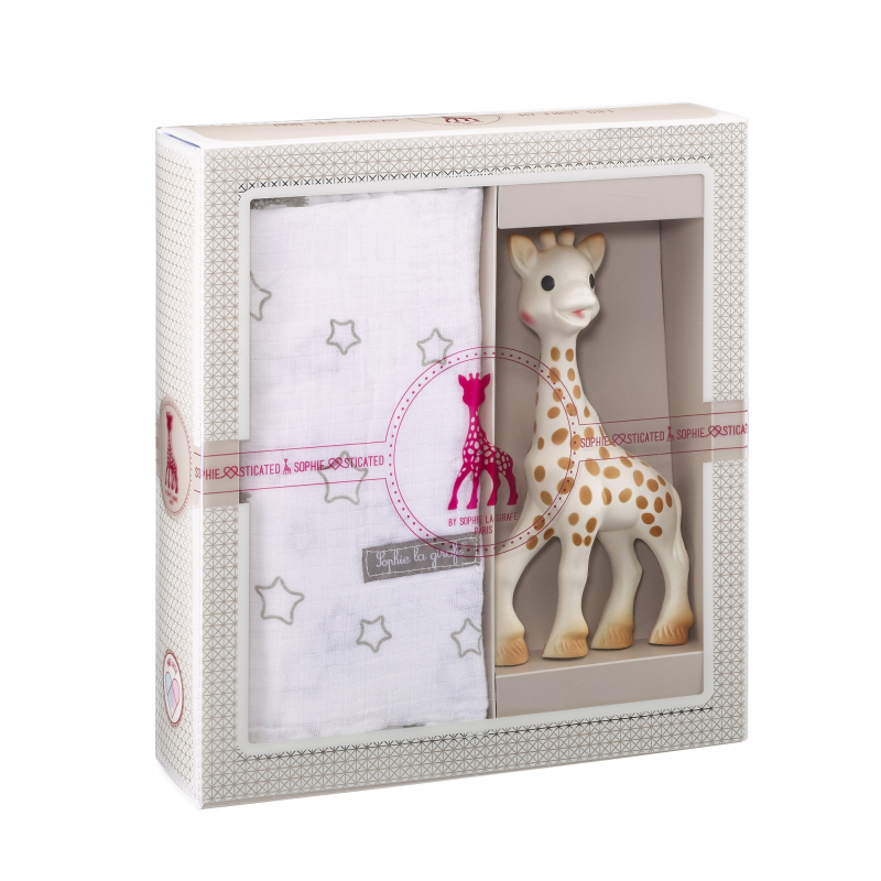 VULLI Môj prvý darčekový set - žirafa Sophie & zavinovacia plienka