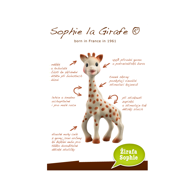 VULLI Žirafa Sophie z kolekcie So'PURE (v darčekovom balení)