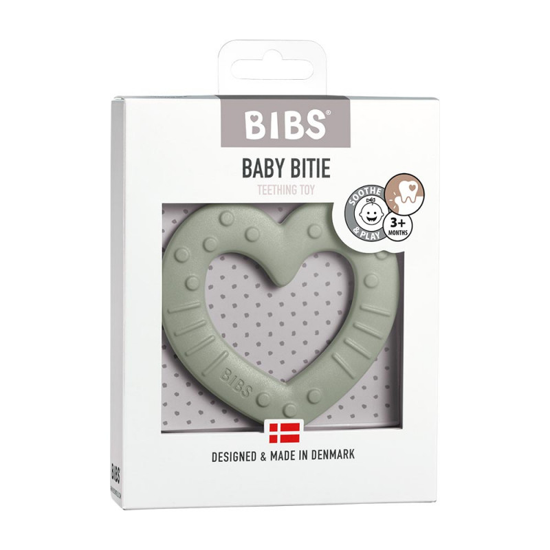 BIBS Baby Bitie hryzátko | Heart Mustard