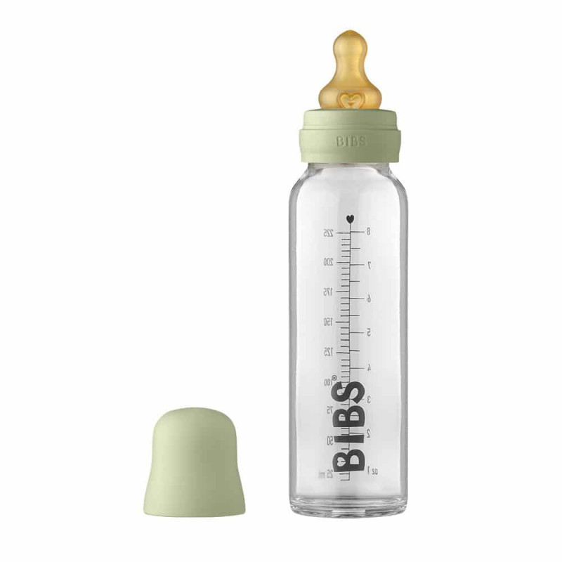 BIBS Baby Bottle sklenená fľaša 225ml Ivory