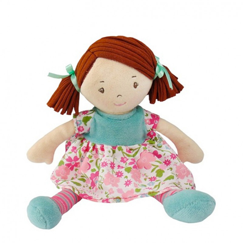 Bonikka Dames látková bábika malá | Malá Katy – ružovo-modré šaty
