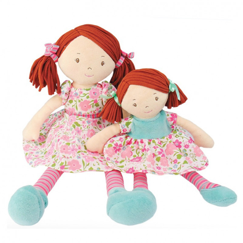 Bonikka Dames látková bábika malá | Malá Peggy – fialové šaty