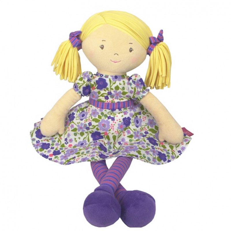 Bonikka Dames látková bábika | Peggy – fialové šaty