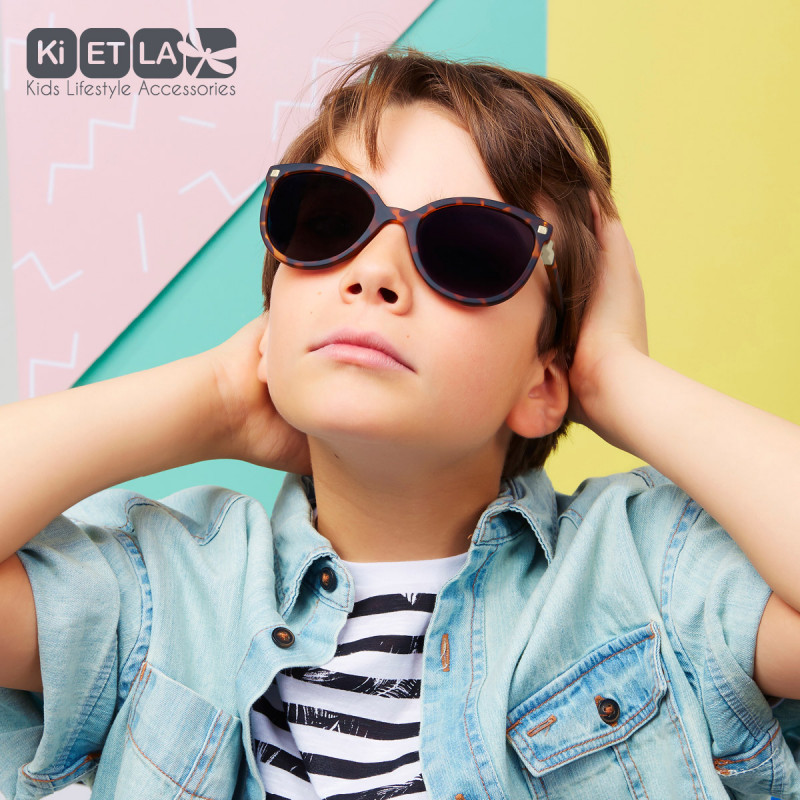 KiETLA CraZyg-Zag slnečné okuliare BuZZ 6-9 rokov pink glitter