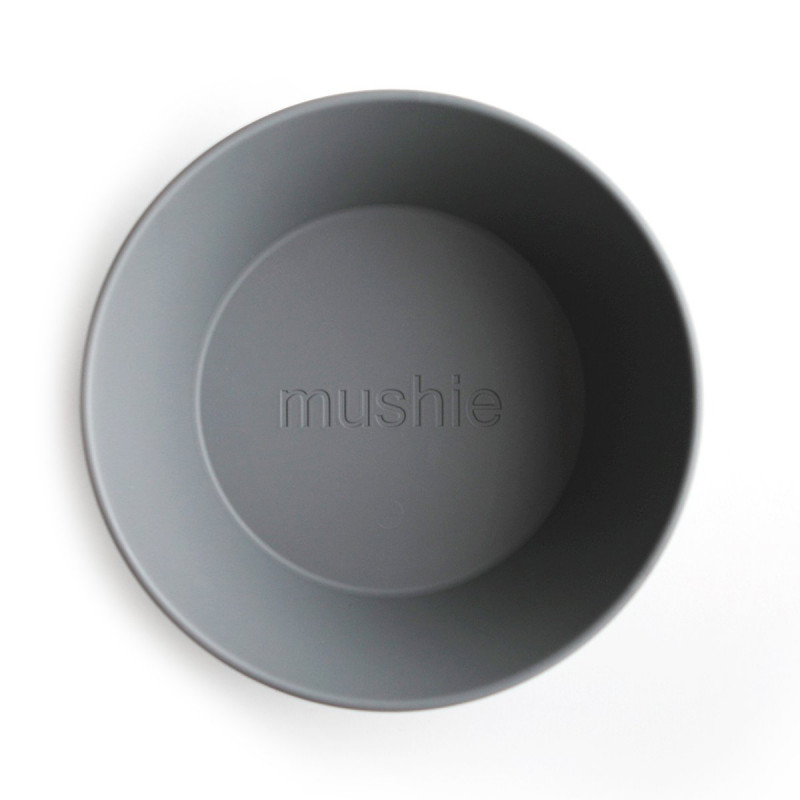 Mushie okrúhla miska 2 ks | Smoke