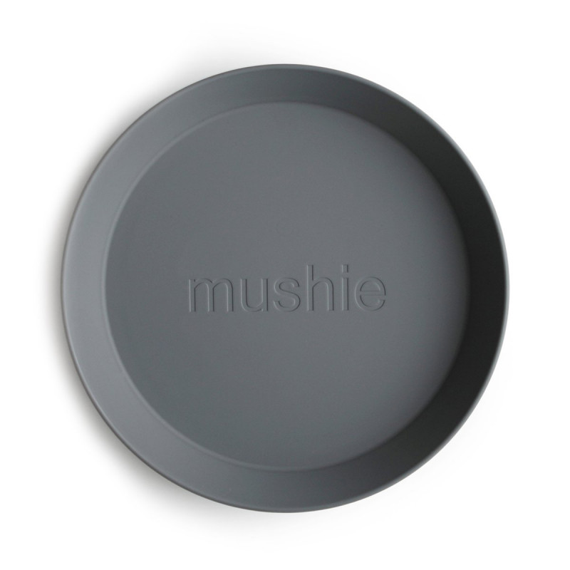 Mushie okrúhly tanier 2 ks | Woodchuck