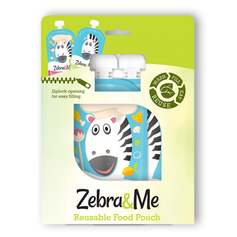 Zebra&Me kapsičky na opakované použitie 2ks | kozmonaut + zebra
