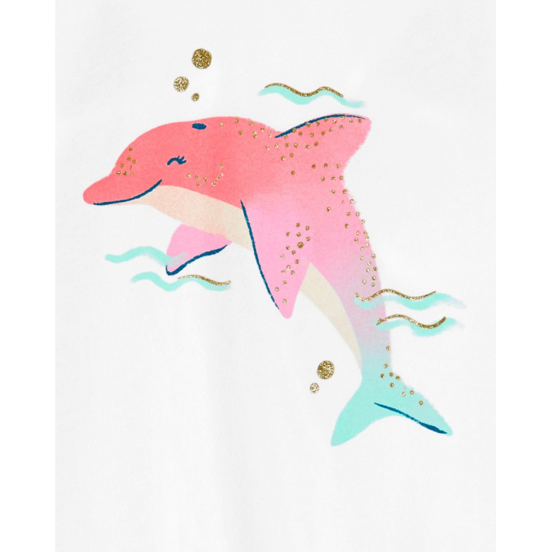CARTER'S Set 2dielny tričko na ramienka, kraťasy Pink Dolphin dievča 24m