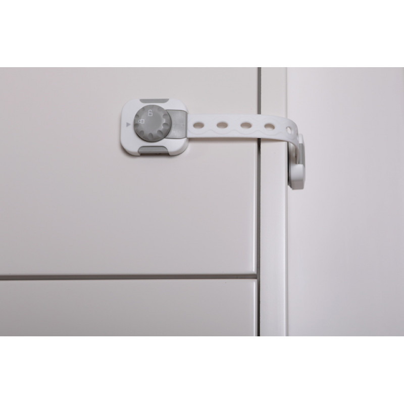 DREAMBABY Uzáver bezpečnostný univerzálny TWIST 'N LOCK  6 kusov Grey/White | DREAMBABY