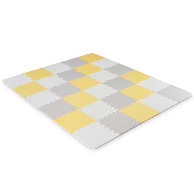 KINDERKRAFT Podložka penová puzzle Luno 150x180 cm Yellow