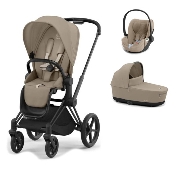 CYBEX PRIAM 3-kombinácia MATT BLACK Cozy Beige