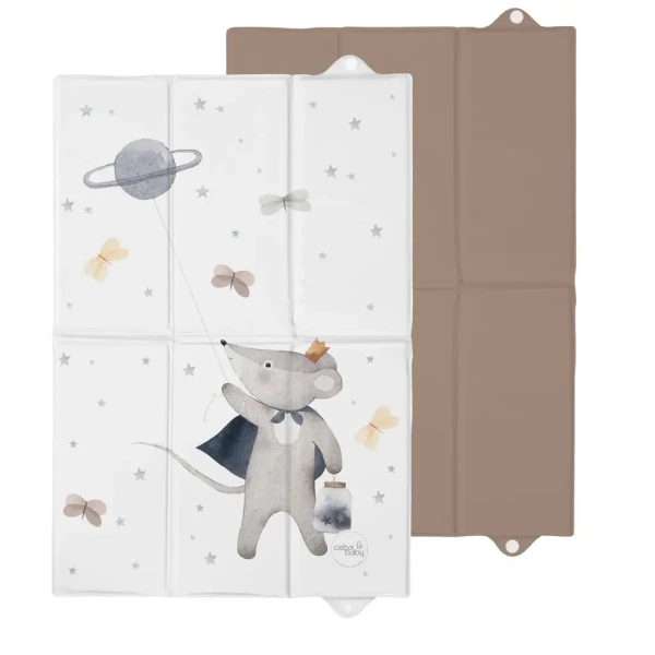 CEBA BABY Podložka prebaľovacia cestovná (60x40) Basic Cosmic Mouse