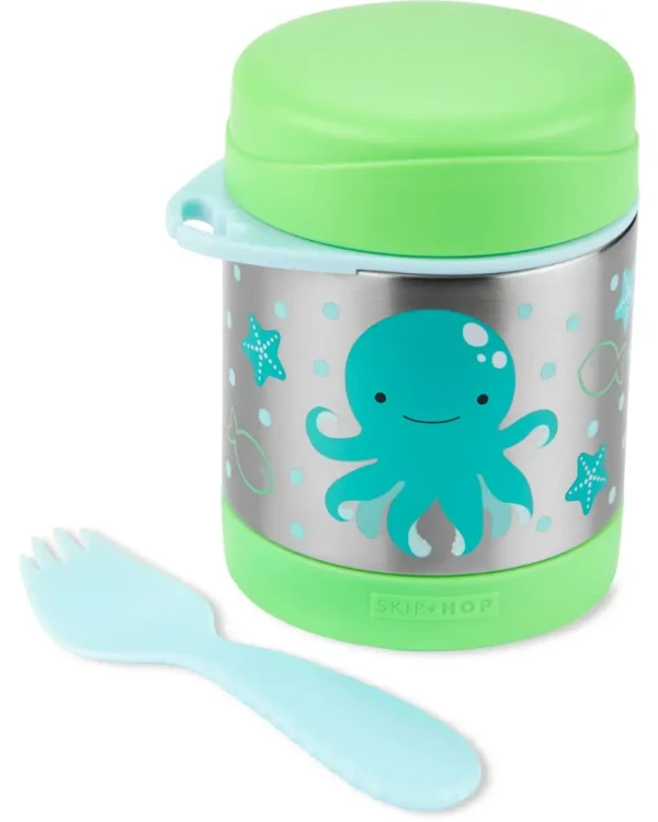 SKIP HOP Zoo Termoska na jedlo s lyžičko/vidličkou Chobotnica 325 ml, 3+