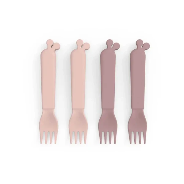 DONE BY DEER Kiddish set vidličiek Raffi - ružový