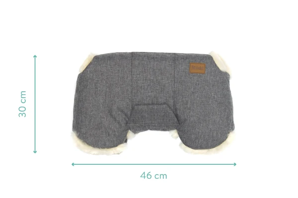 Fillikid Rukávnik z jahňacej kožušiny Nyby grey melange