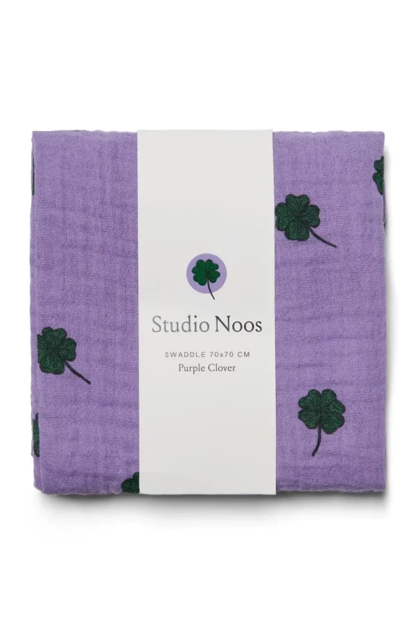 STUDIO NOOS - SWADDLE ZAVINOVAČKA Print Medium Purple Clover
