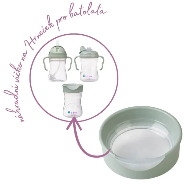 B.BOX Náhradné viečko na Pohár pre batoľatá - zelené