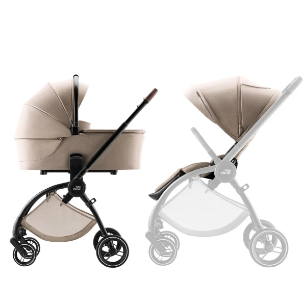 BRITAX Sada kočíka Rio + hlboká vanička Style, Teak