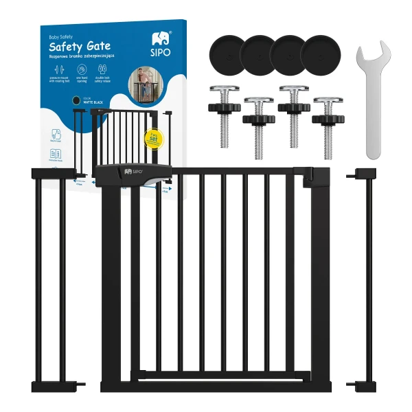 Sipo Zábrana Set 75 cm+ 2x nástavec 7 / 14 cm Black