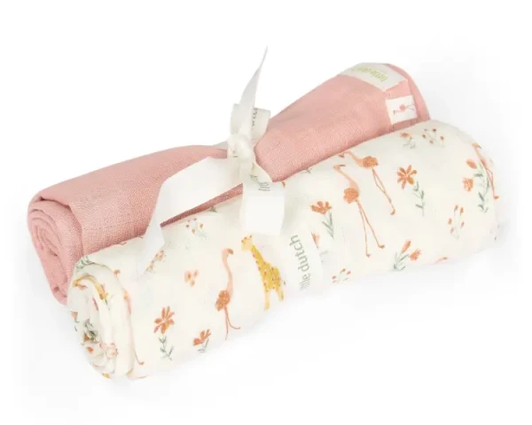 Little Dutch Plienky 70x70cm Blooming Safari 2 ks