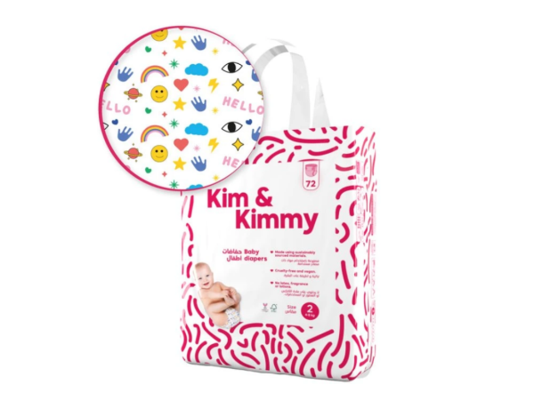 Kim & Kimmy plienky veľkosť 2 (4-8kg) 72ks