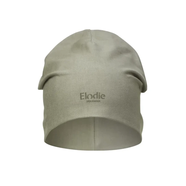 Elodie Details Bavlnená čiapka Logo Beanies  - Olive Green 0-6 mesiacov