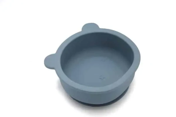 THE COTTON CLOUD SILIKÓNOVÁ MISKA TEDDY SMOKEY BLUE