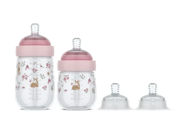Little Dutch Dojčenské fľaše 165 ml + 240 ml + 2 cumlíky Fairy Garden